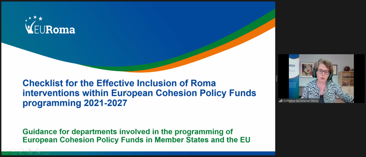 Evento europeo Red EURoma sobre poblacin gitana y programacin del FSE+ y FEDER a nivel regional