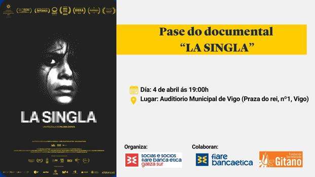 O o 4 de abril, o grupo local de persoas socias de Fiare Banca Etica, proxectaron o documental de “La Singla” no Auditorio Municipal de Vigo